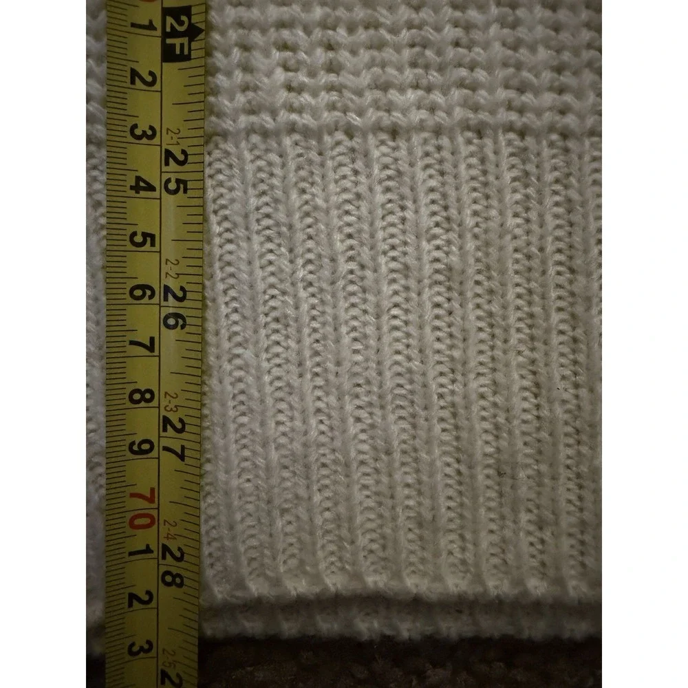Botany 500 Long Sleeve Knit Sweater Vintage Grandpa USA Acrylic Cream Large JBHS